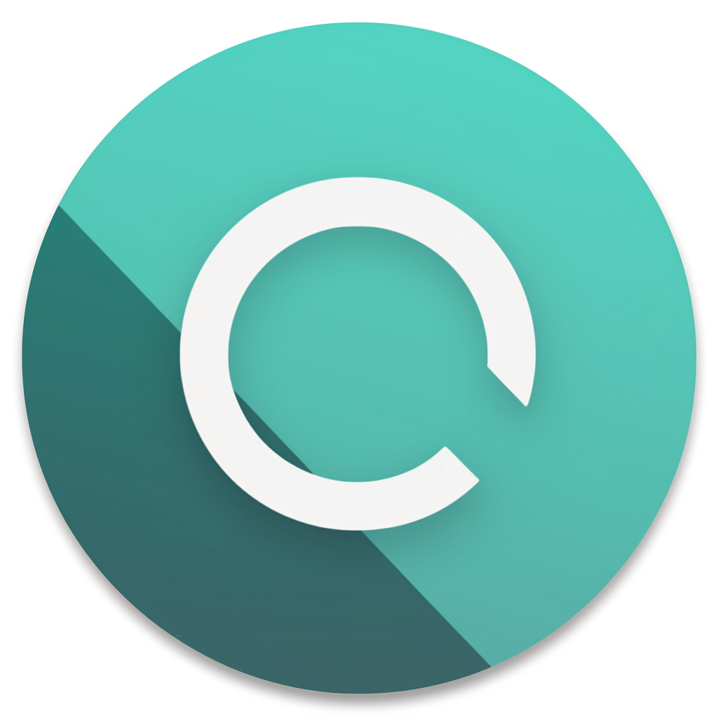 Vibrant edge icon circle design