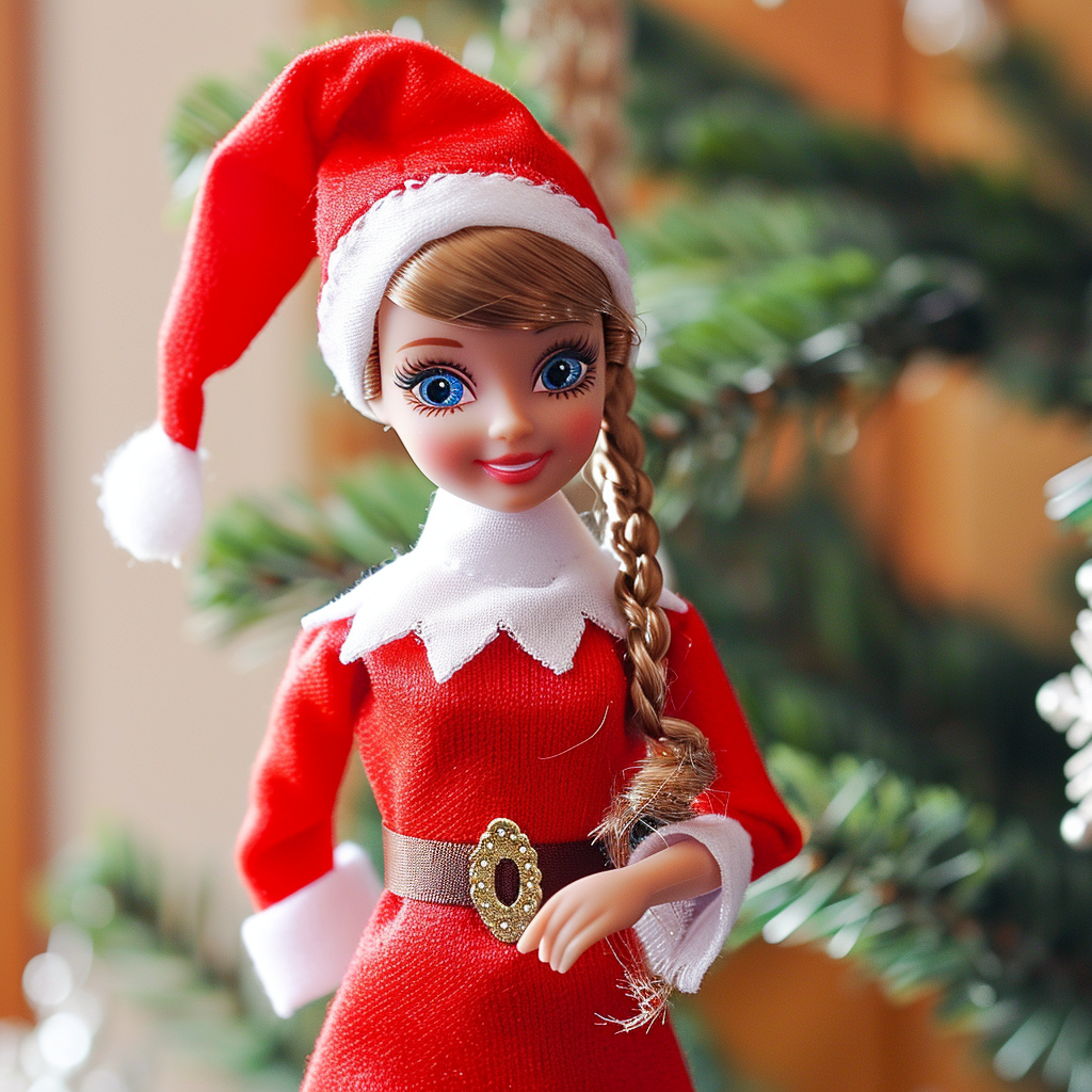 Cute Elf on the Shelf Barbie Doll