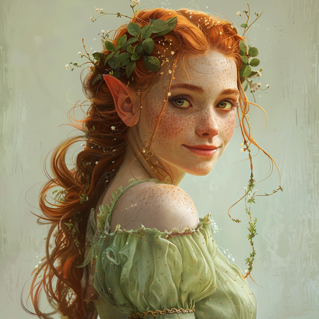 Elf Female Archfey Smiling Dress