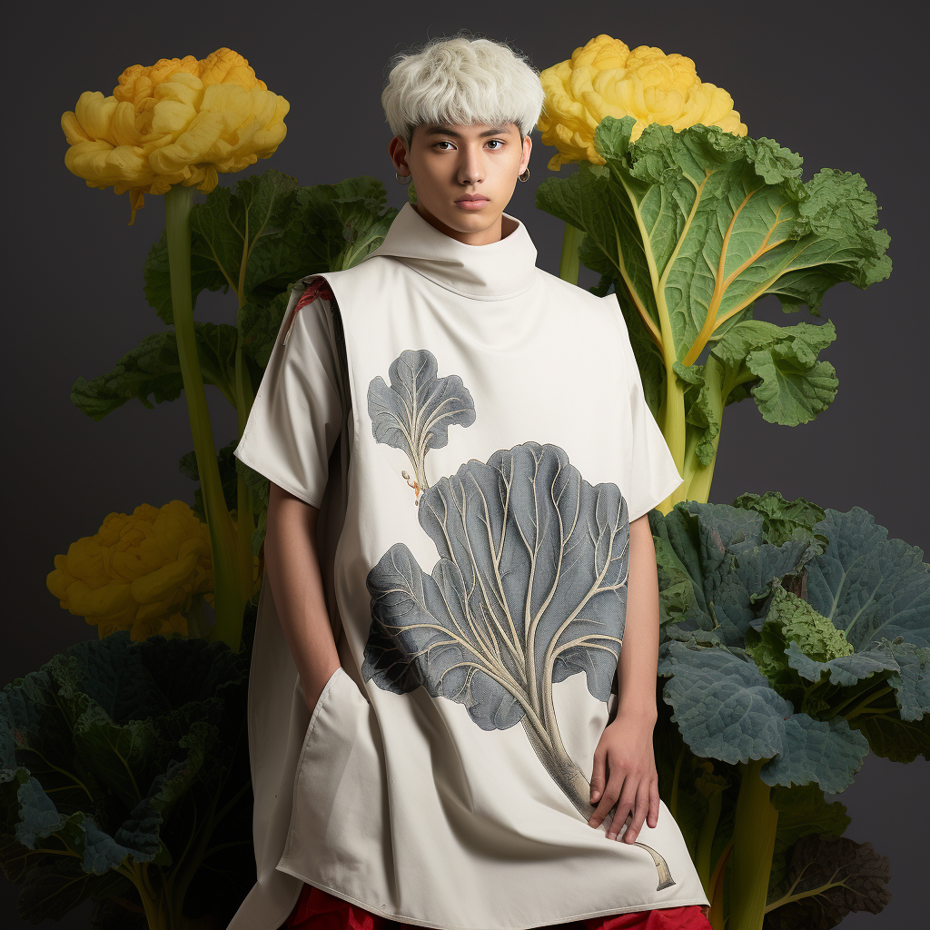 Stylish plant-based elvish fashion