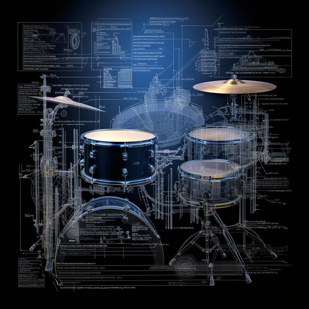 LP Timbales Blueprint with Sound Waves