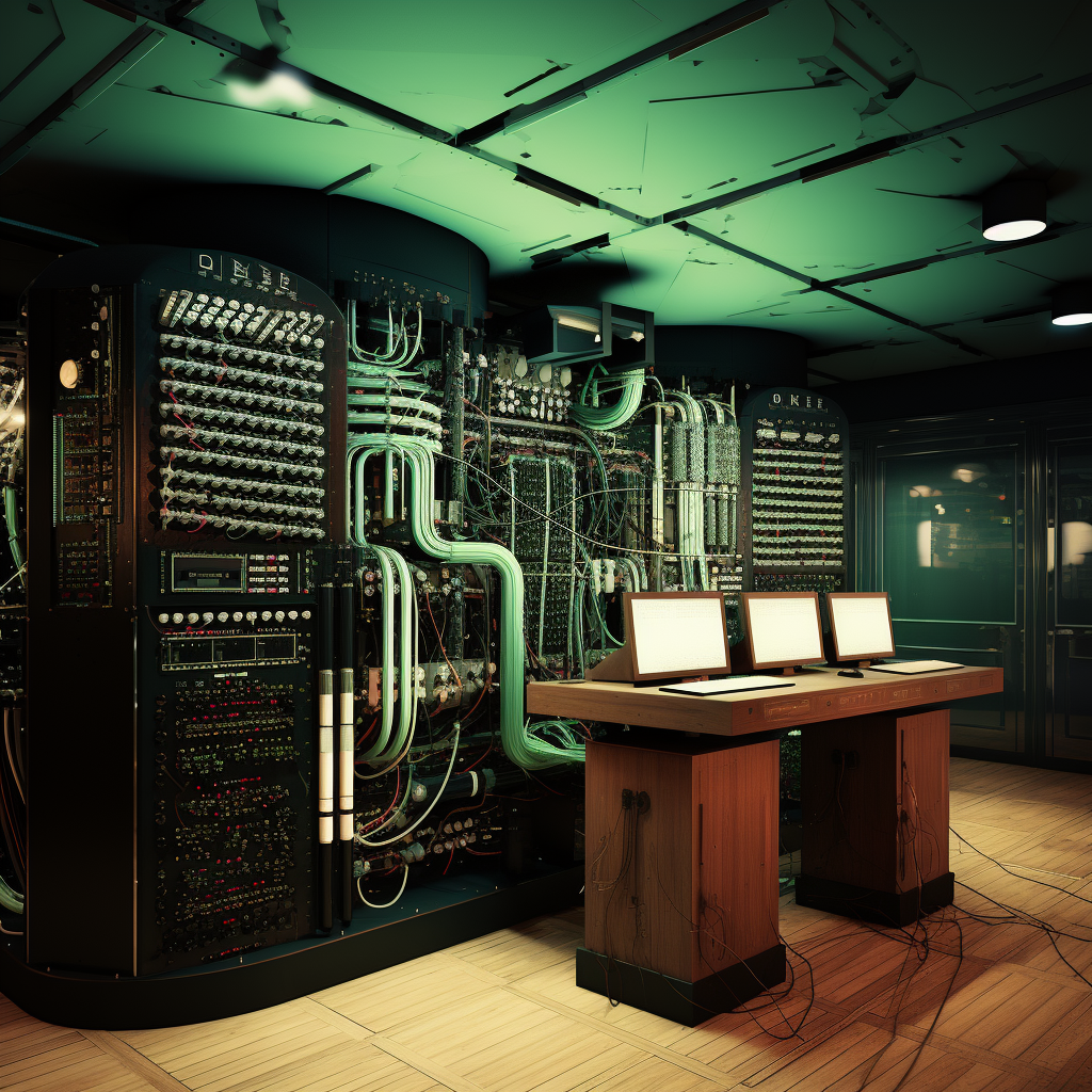 ENIAC Computer Realistic Photo Quality