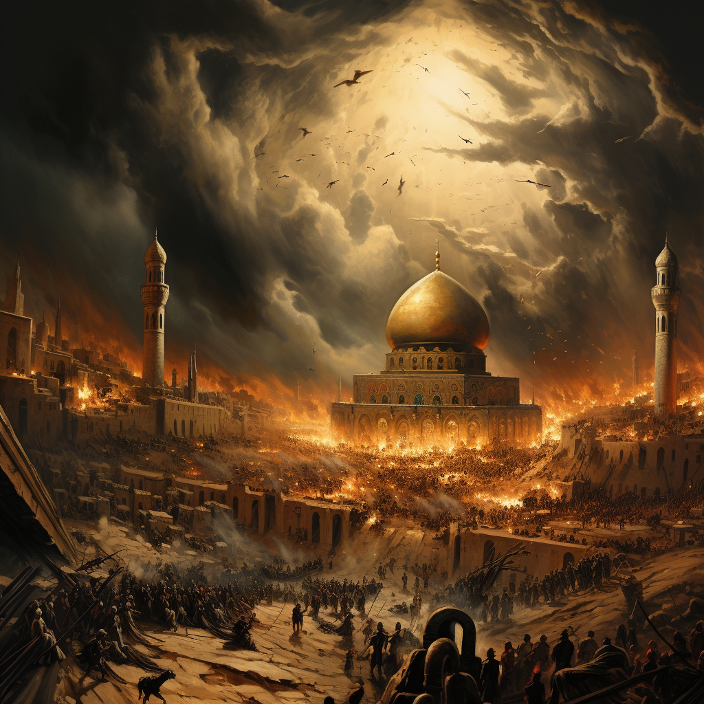 Historical depiction of the epic of Palestine