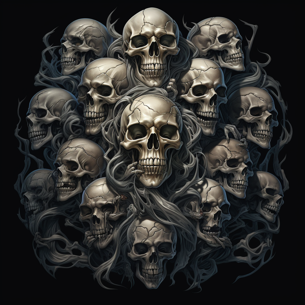 Eerie skulls and ghostly souls