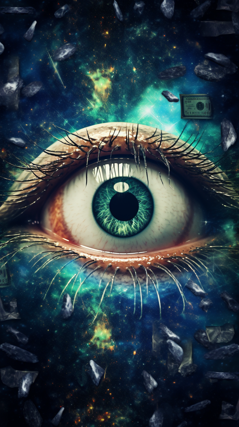 Eye in Space with Dollar