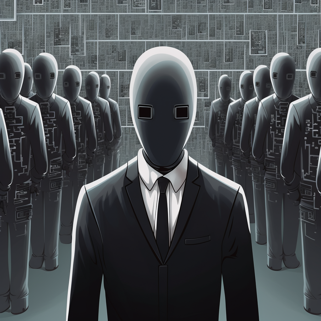 Faceless Artificial Intelligence Illustration