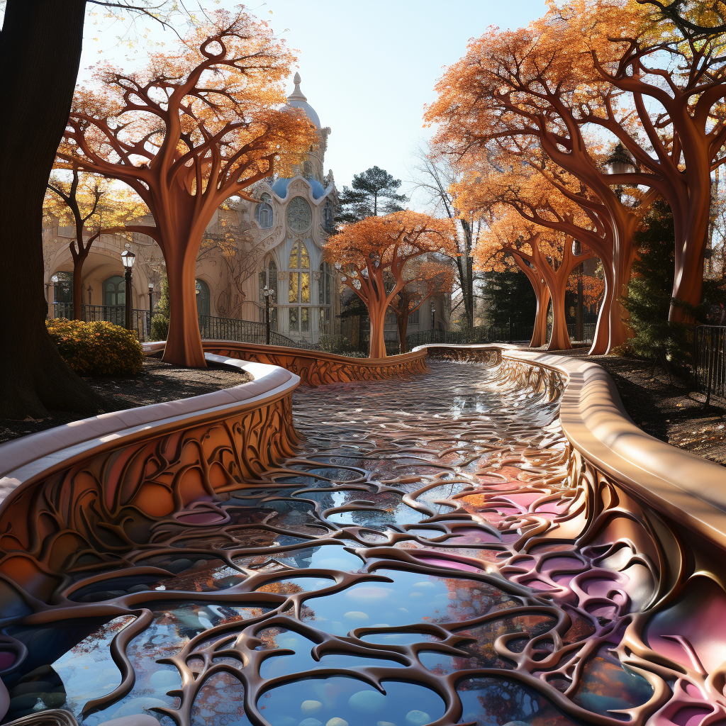 Art Nouveau Landscape Design in Fairytale Park