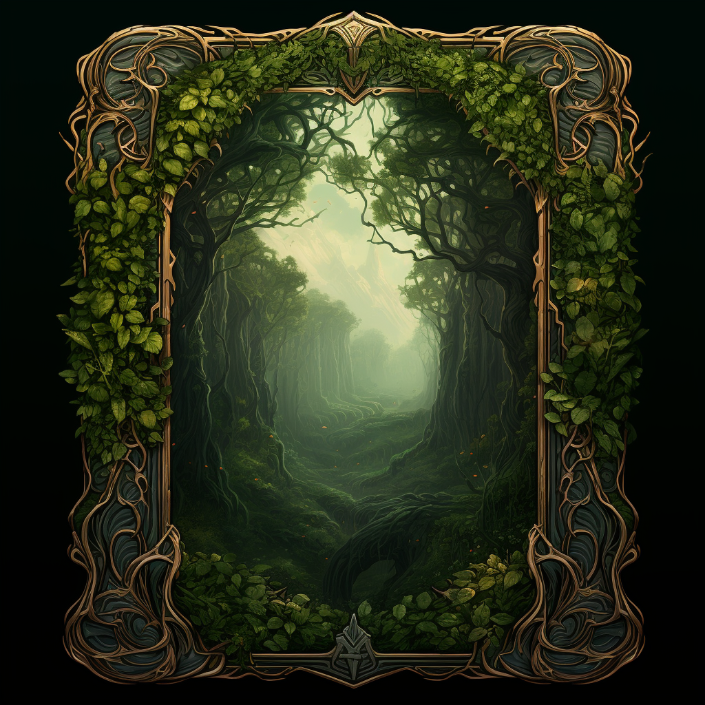 Artistic illustration of enchanting forests