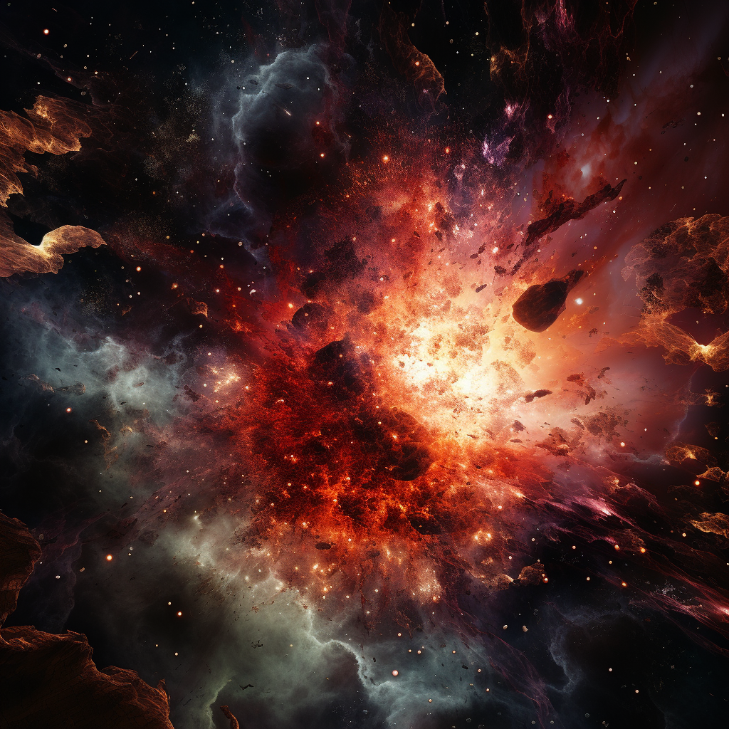 Fiery Explosion in Space