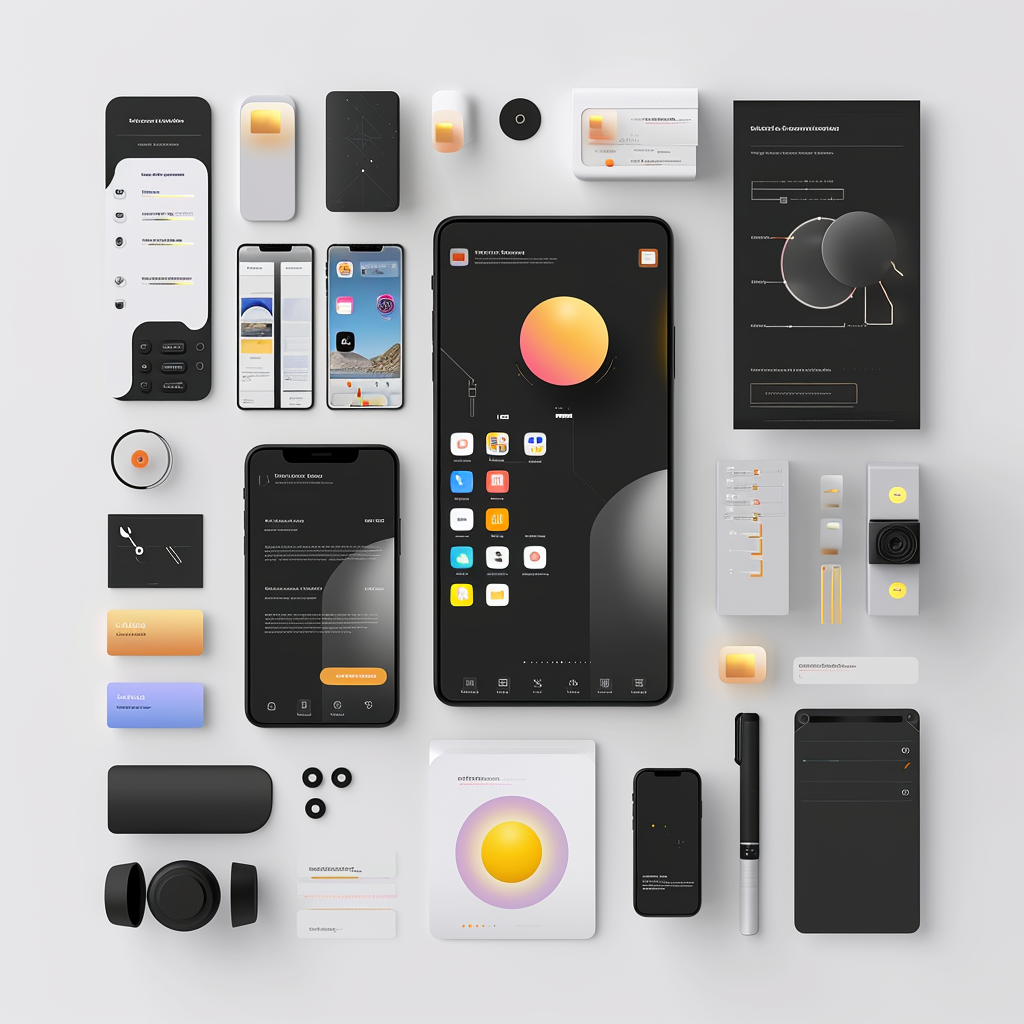 Figma Design Board Mobile App Minimal Style UX Components