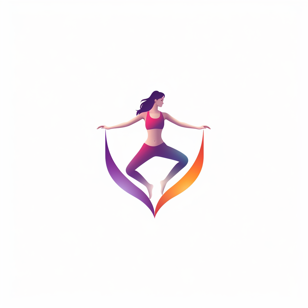 Minimalist fitness trainer logo