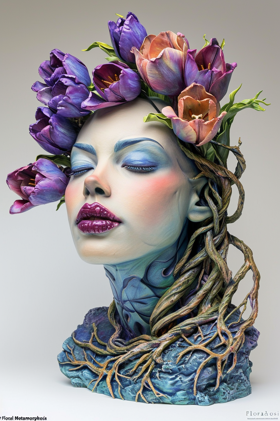 Woman's Floral Metamorphosis Transformation