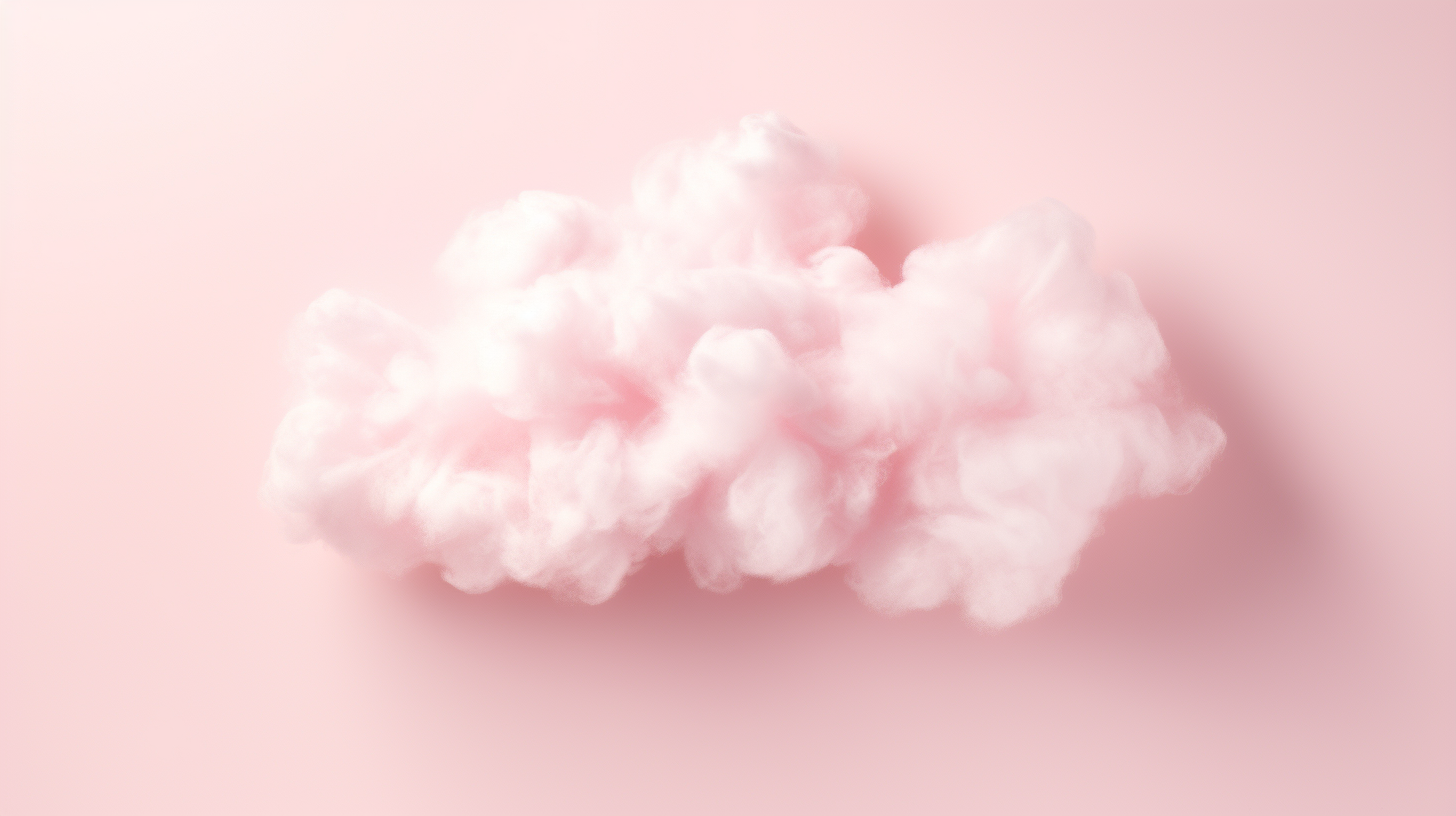 Beautiful image of fluffy pink clouds