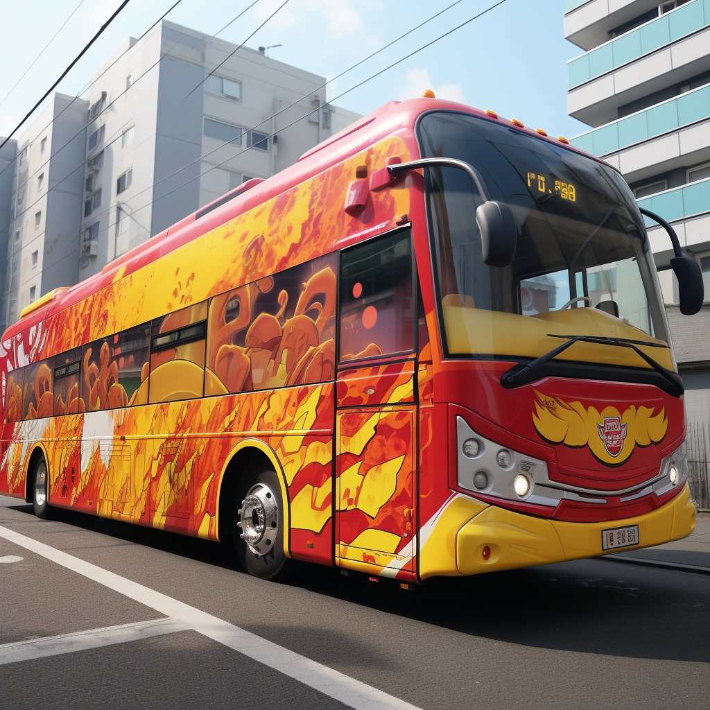 Energetic football fans on a bus