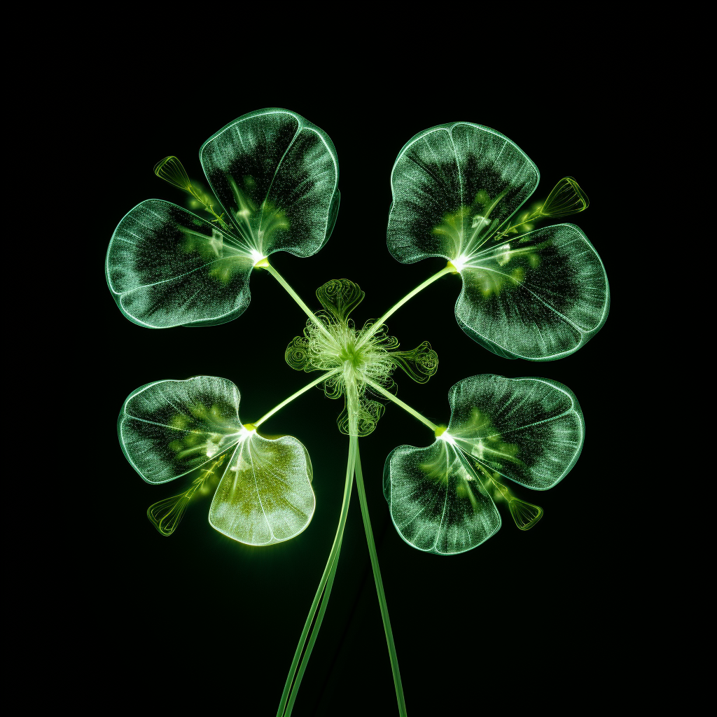 X-Ray of Four-Leaf Clover