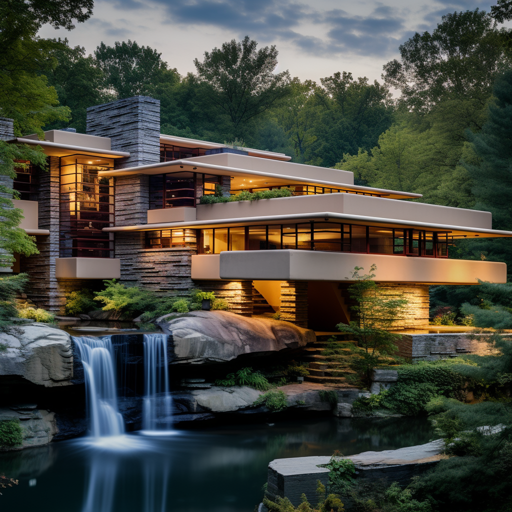 Frank Lloyd Wright Falling Water House