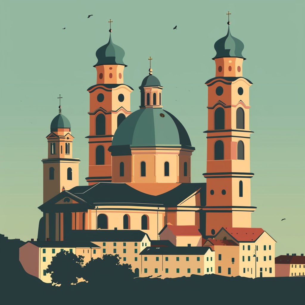 Frauenkirche Lugo Vector Graphic