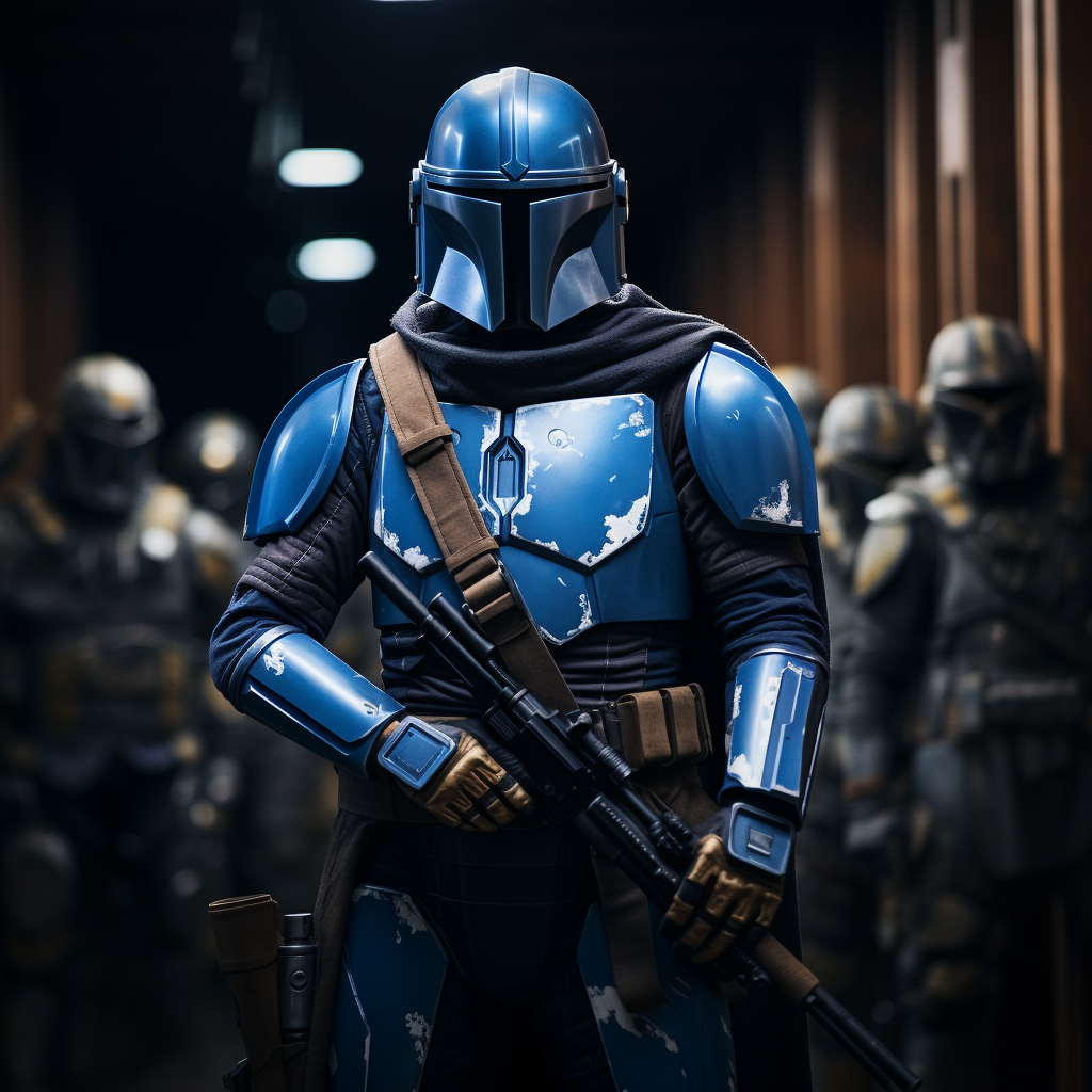 Mandalorian Blue Cosplay Concept Art