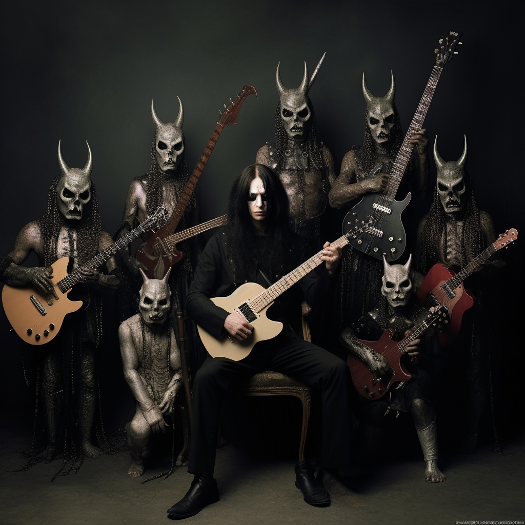 Humorous blackmetal musicians