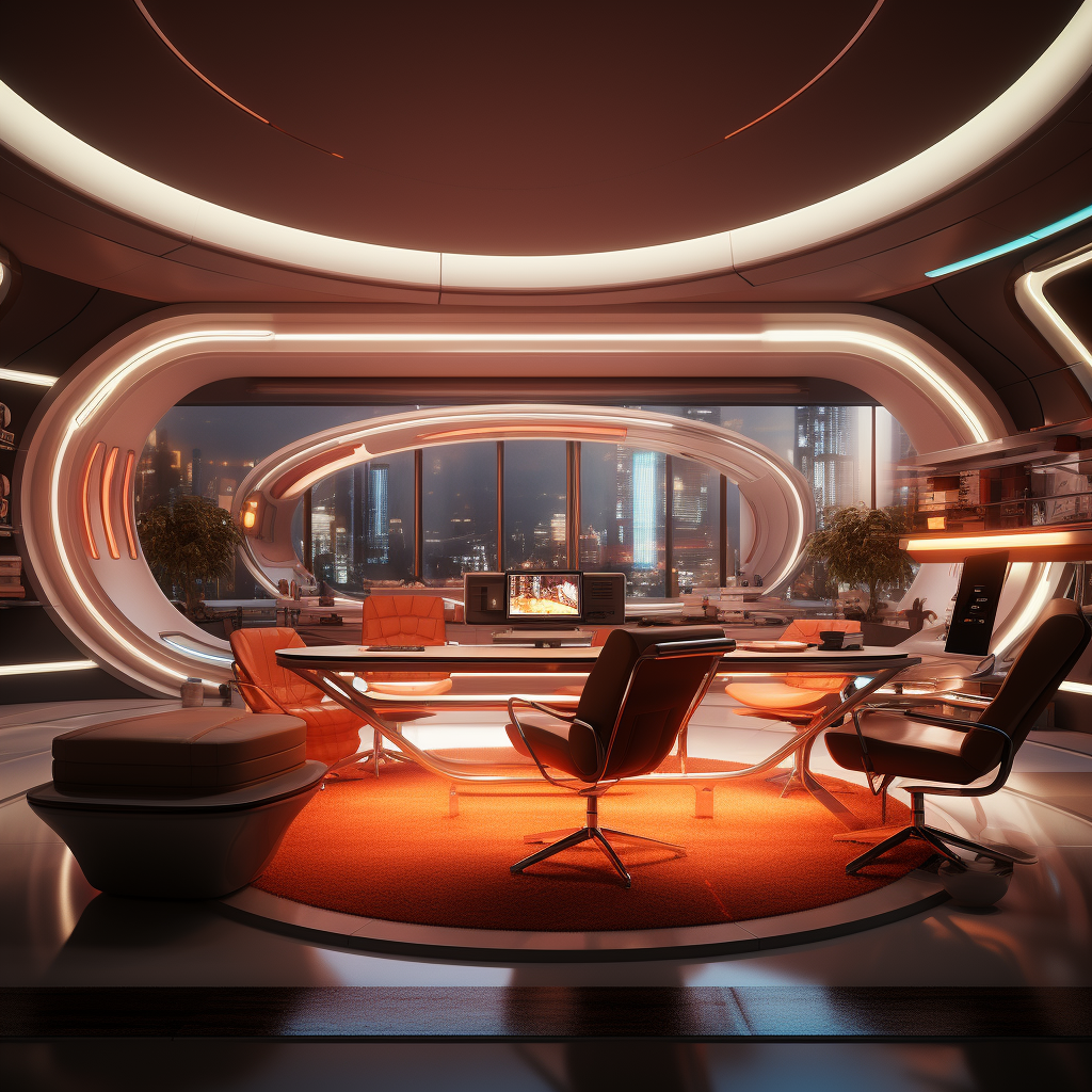 Office set in the future