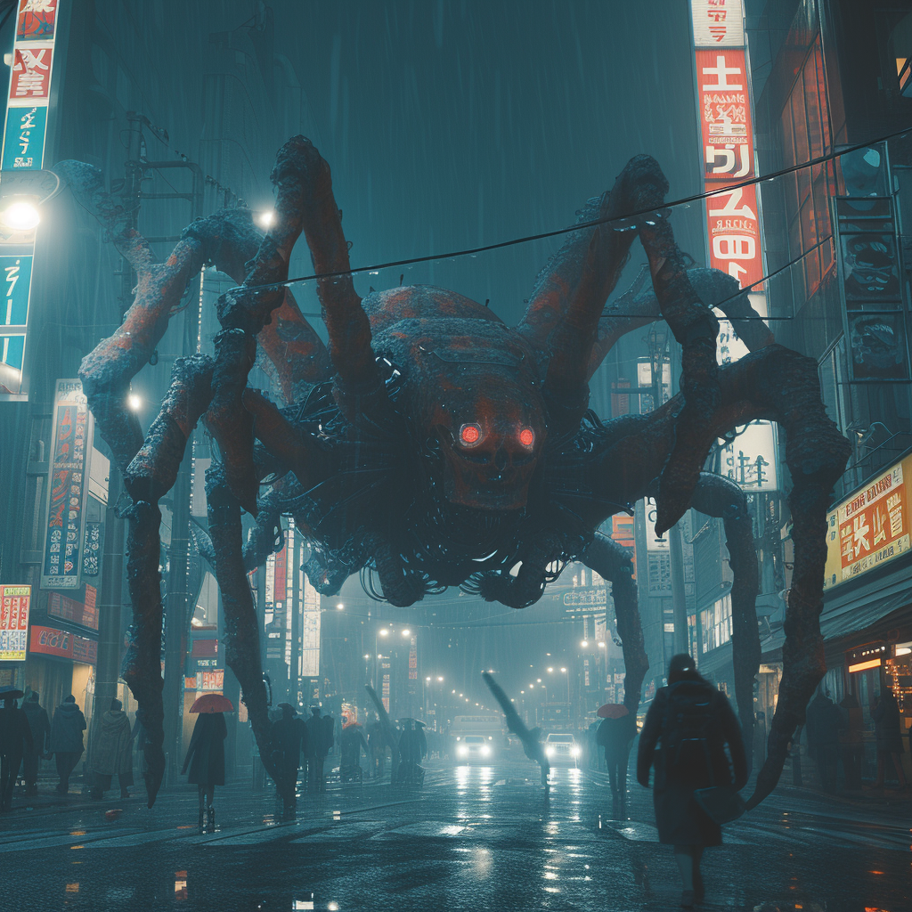 Yokai in Cyberpunk Shibuya Image