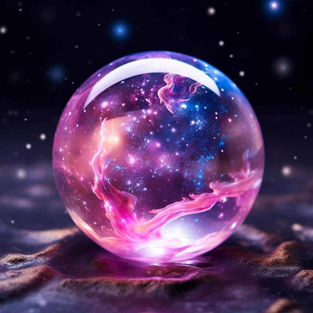 Galaxy Translucent Sphere Ball in Water