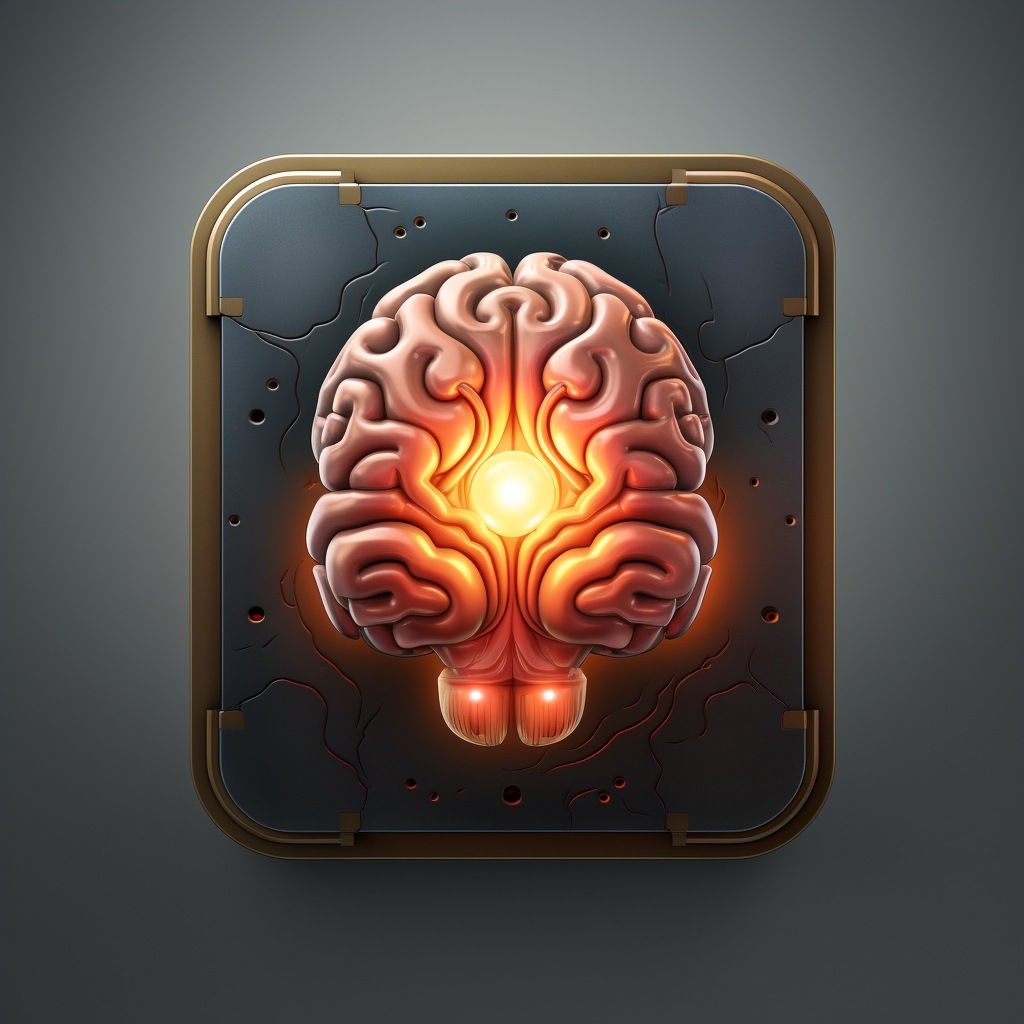 Brain icon for game app