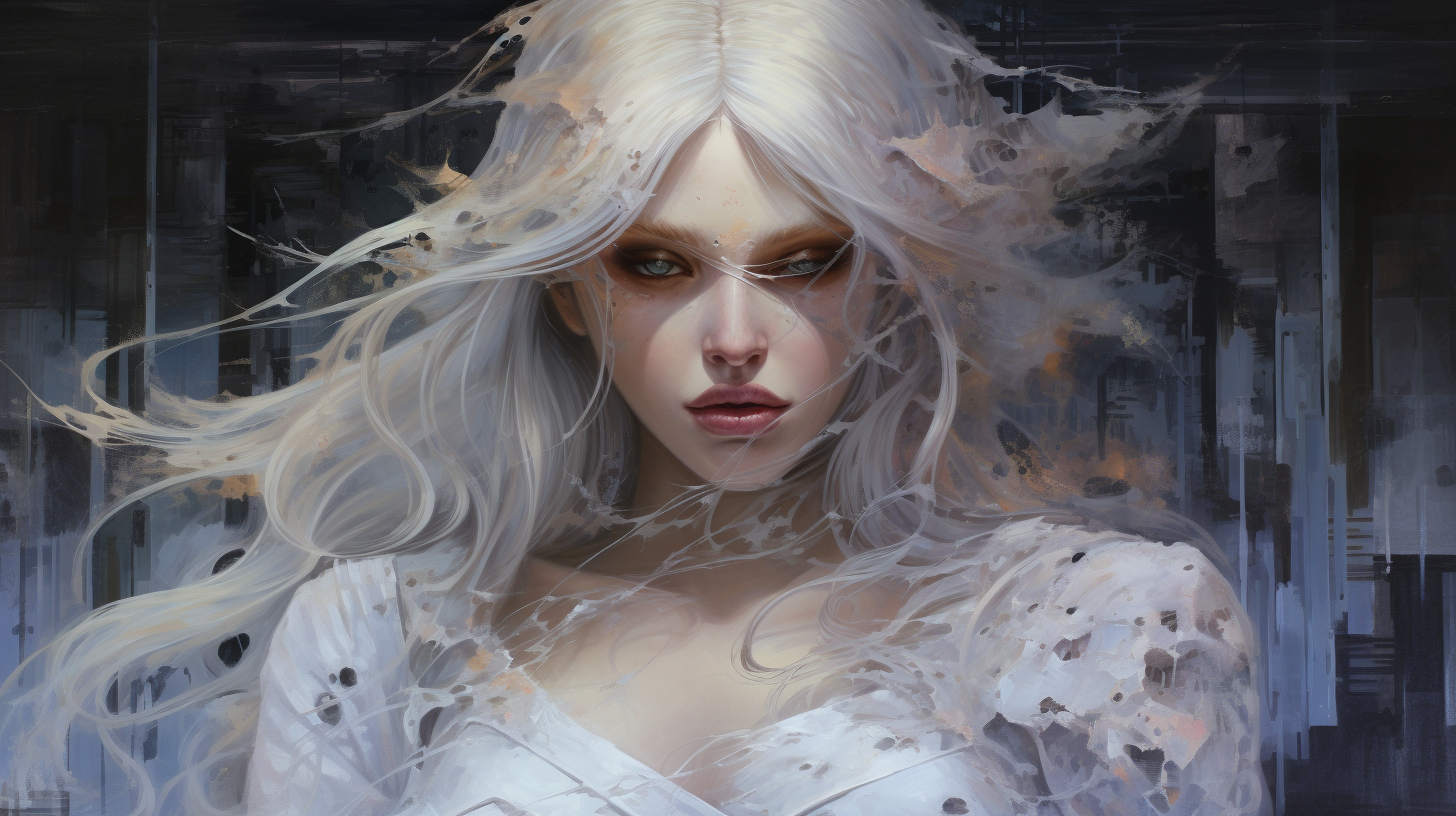 Realistic attention to detail in game fantasy women art