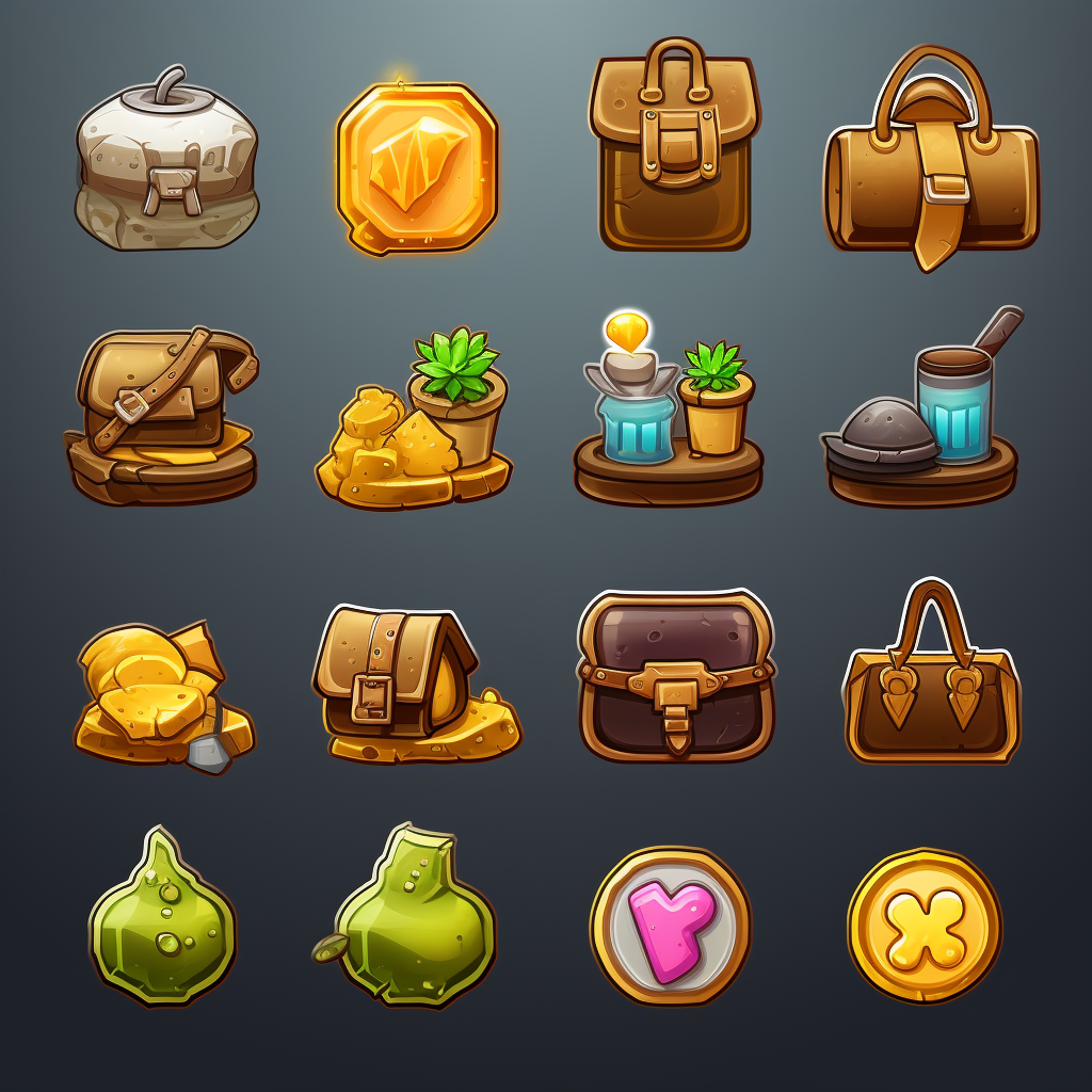 Gaming 2D Icons Assets - Money Packs