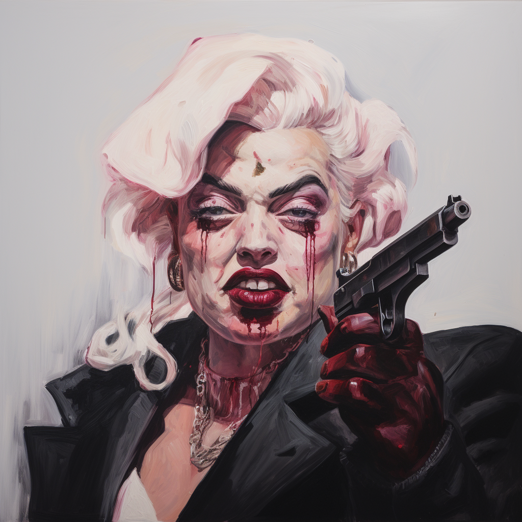 Portrait of Female Gangster Madonna