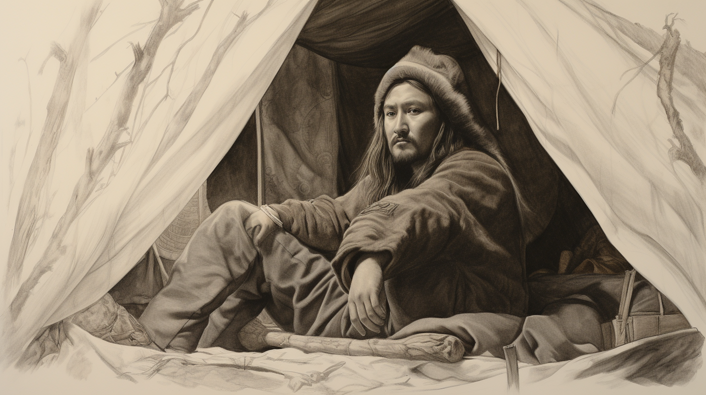 Genghis Khan deep in thought