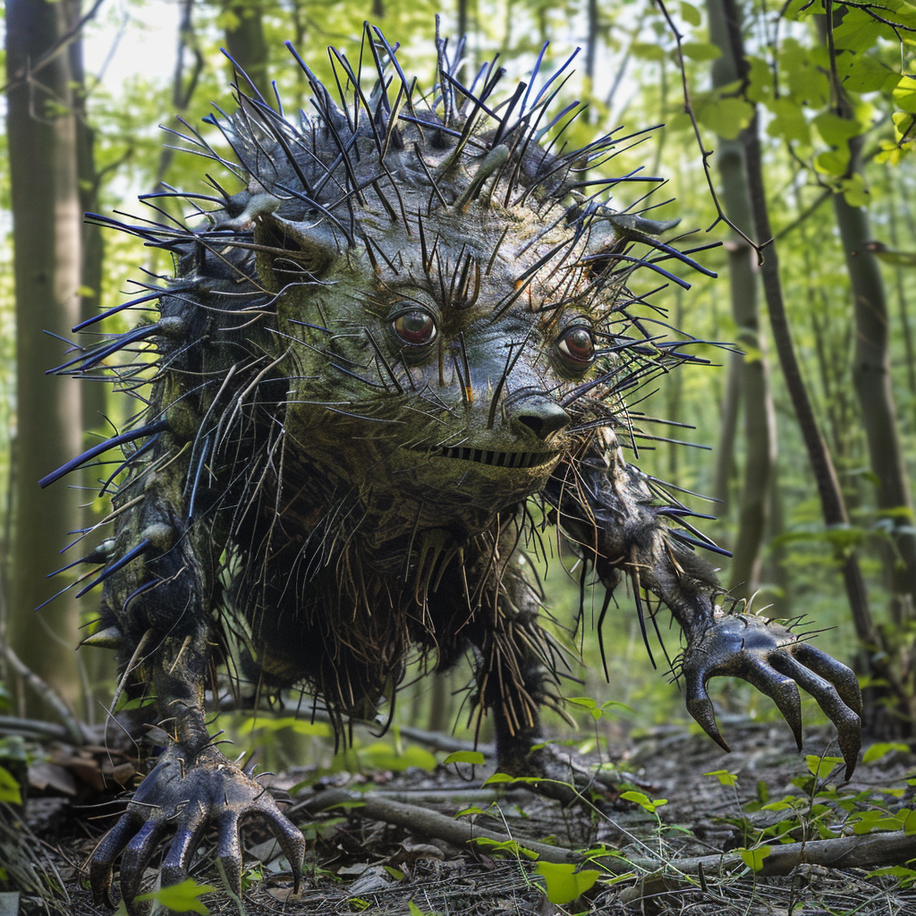 Giant Goblin Porcupine in Forest