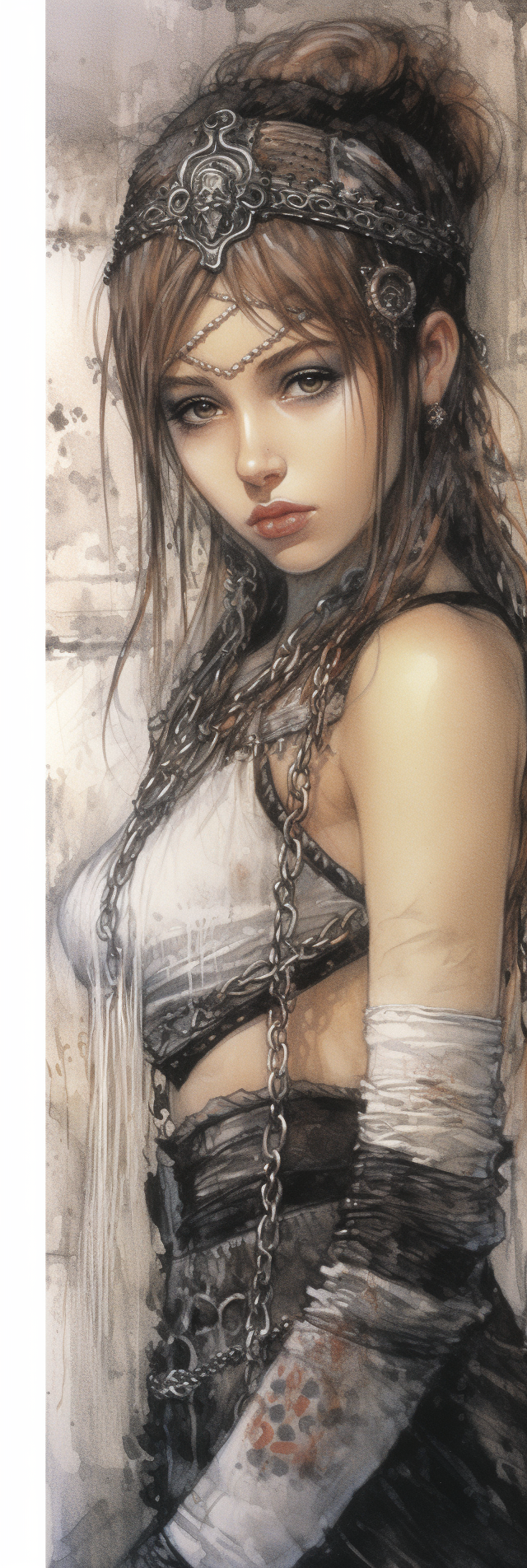 Beautiful girl artwork by Luis Royo