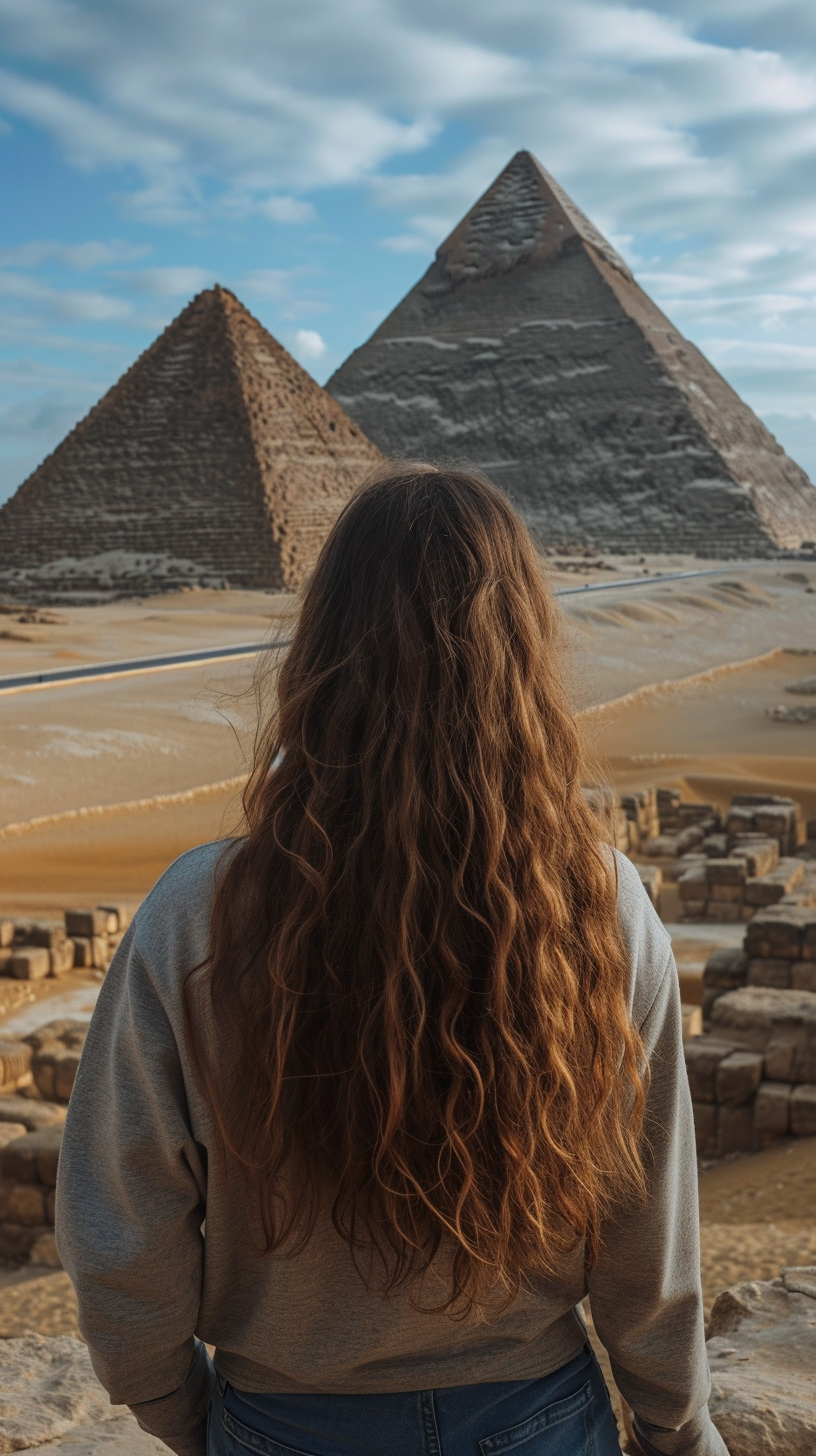 People at Giza Pyramids