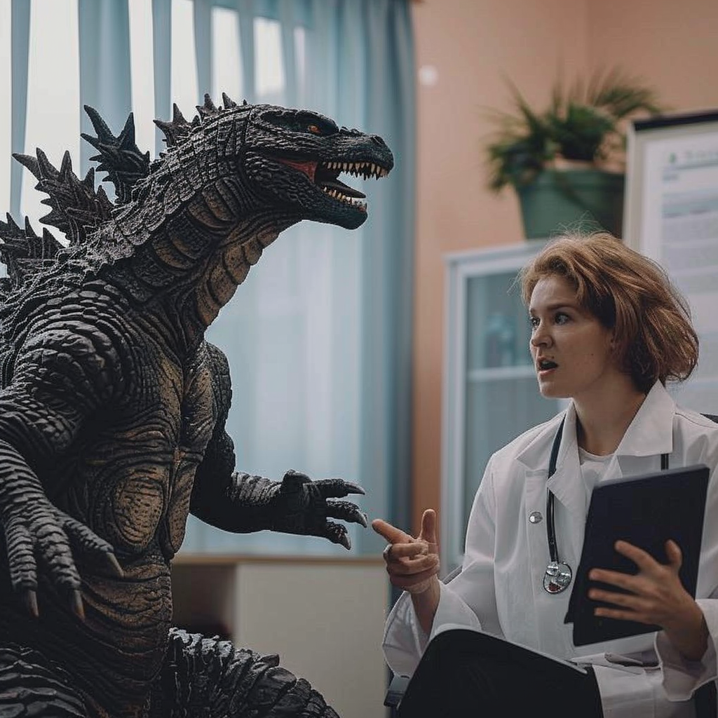 Godzilla therapy childhood trauma session