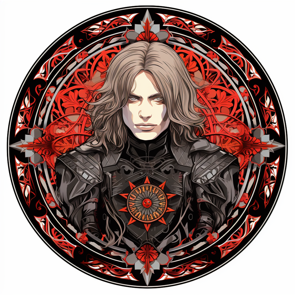 Gothic Winter Soldier in Art Nouveau Style