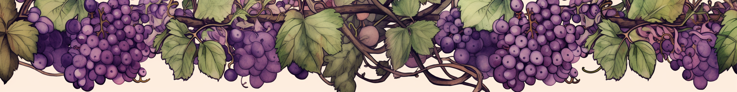 Grape leaves in violet and lilac