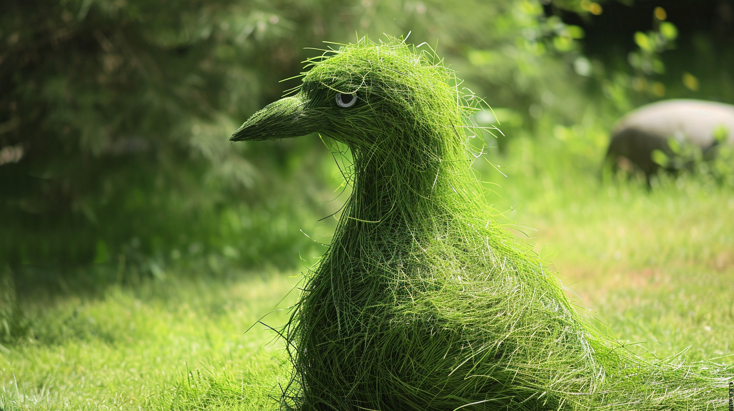 Grass bird on stock photo