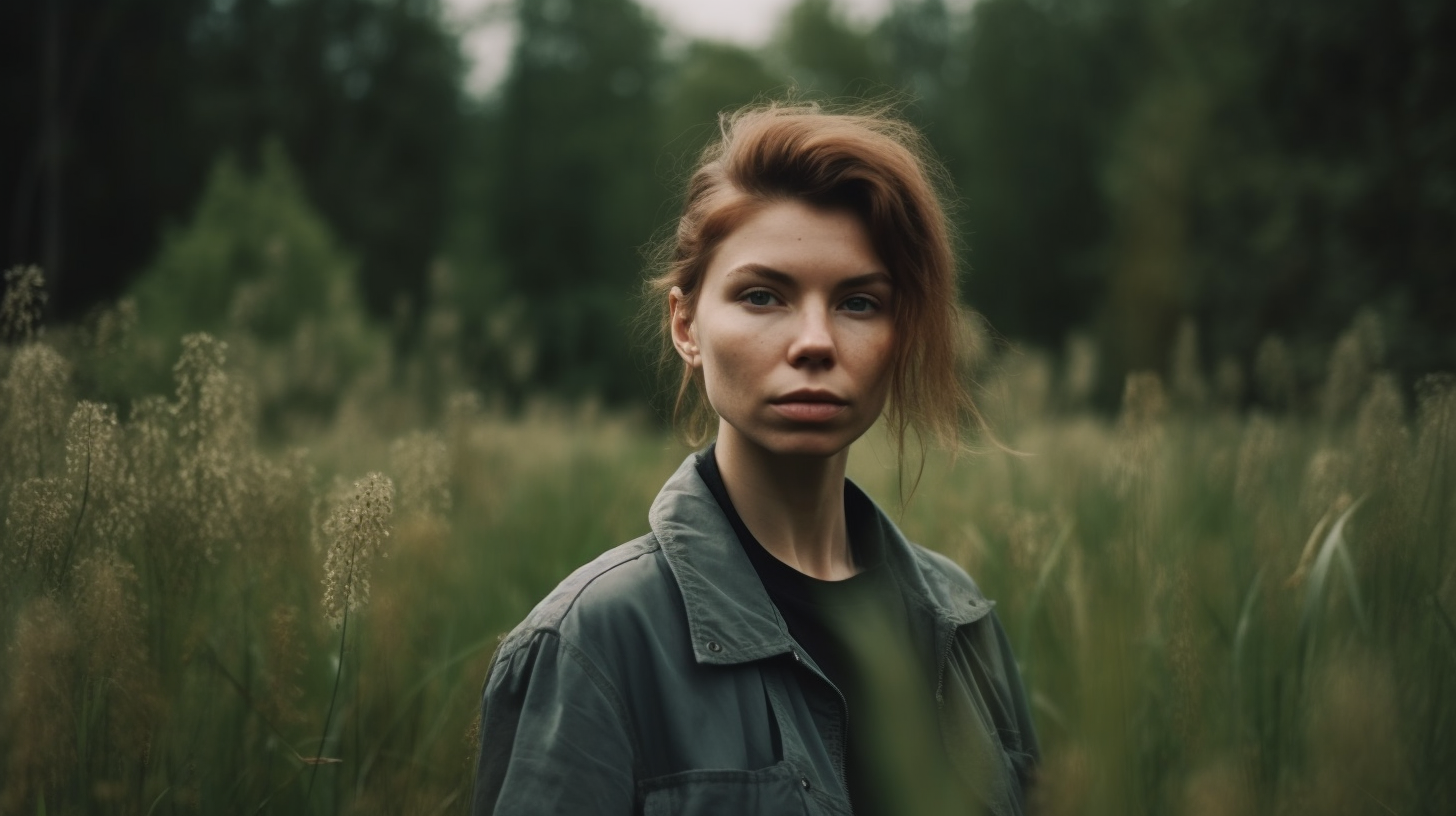 Woman in Grassy Meadow