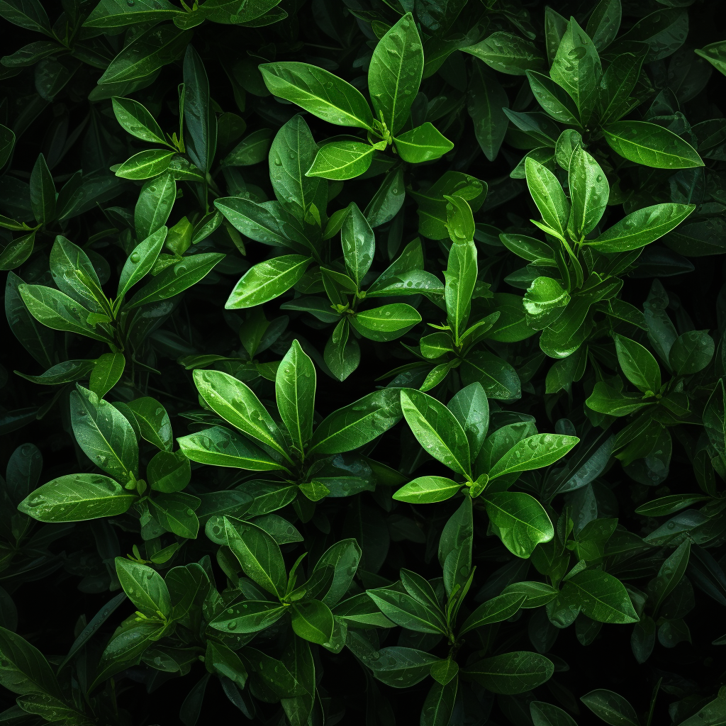 Beautiful green leaves photo