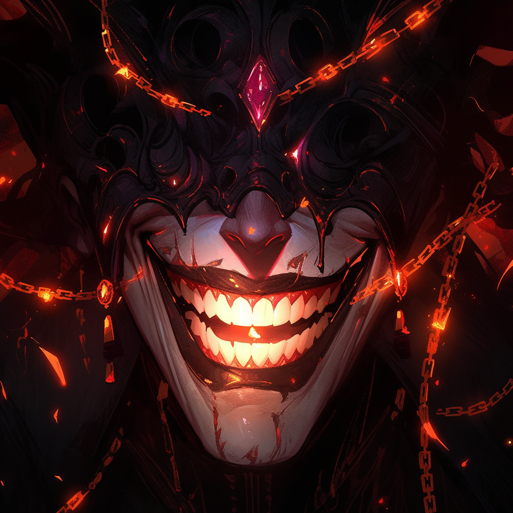 Grimdark Mystic Medieval Judge Laughing Art