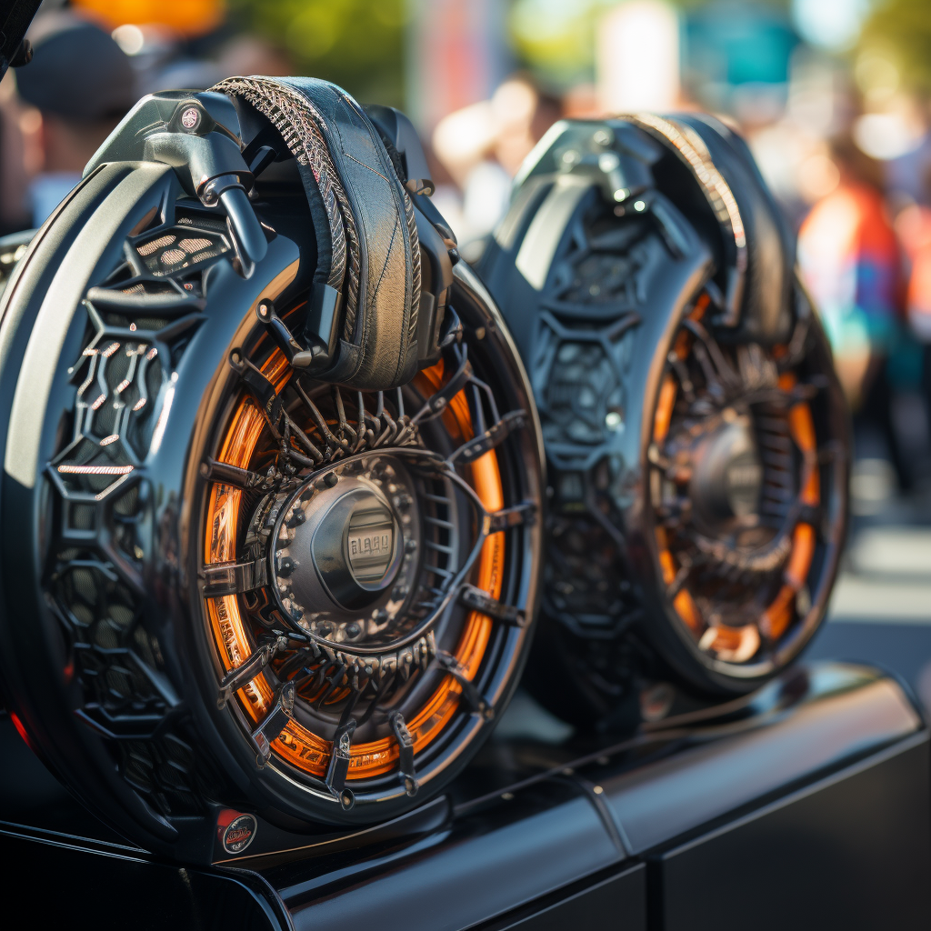 Intricate Design of Harley-Davidson Saddlebag Speakers