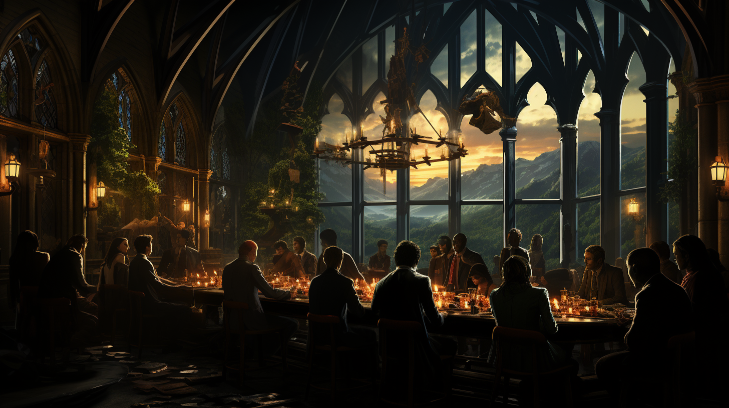 View of Harry Potter Dining Hall