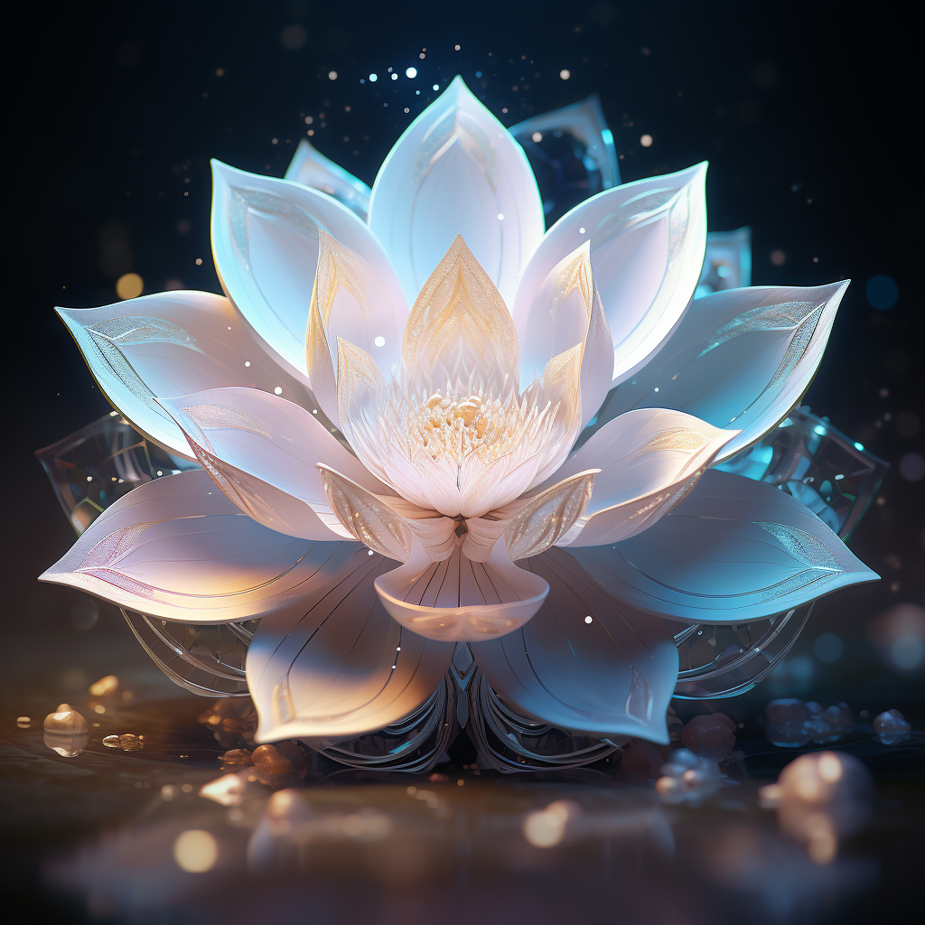 Heart and Snowflake Lotus Fusion Image