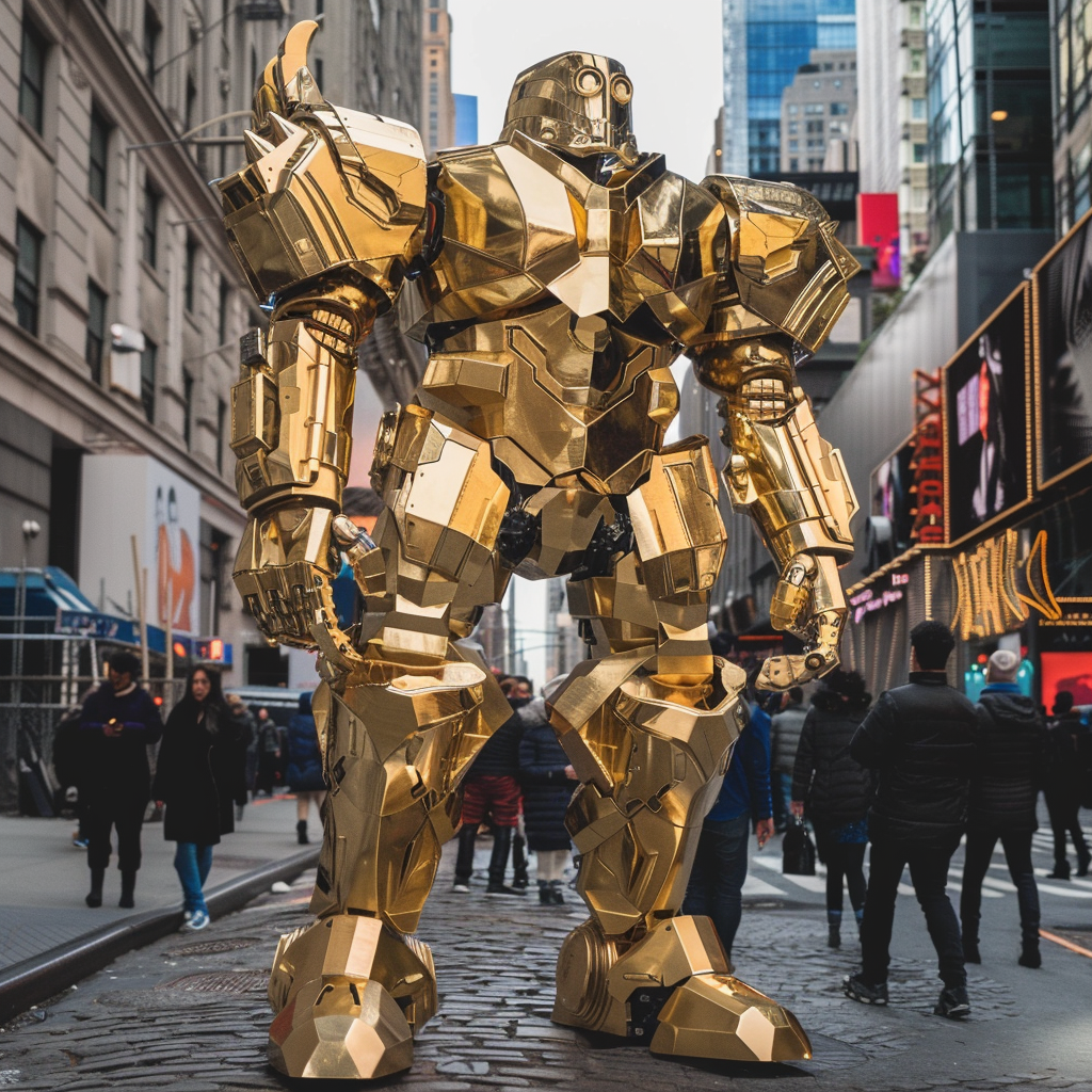 Hellbot Golden Army NYC Streets