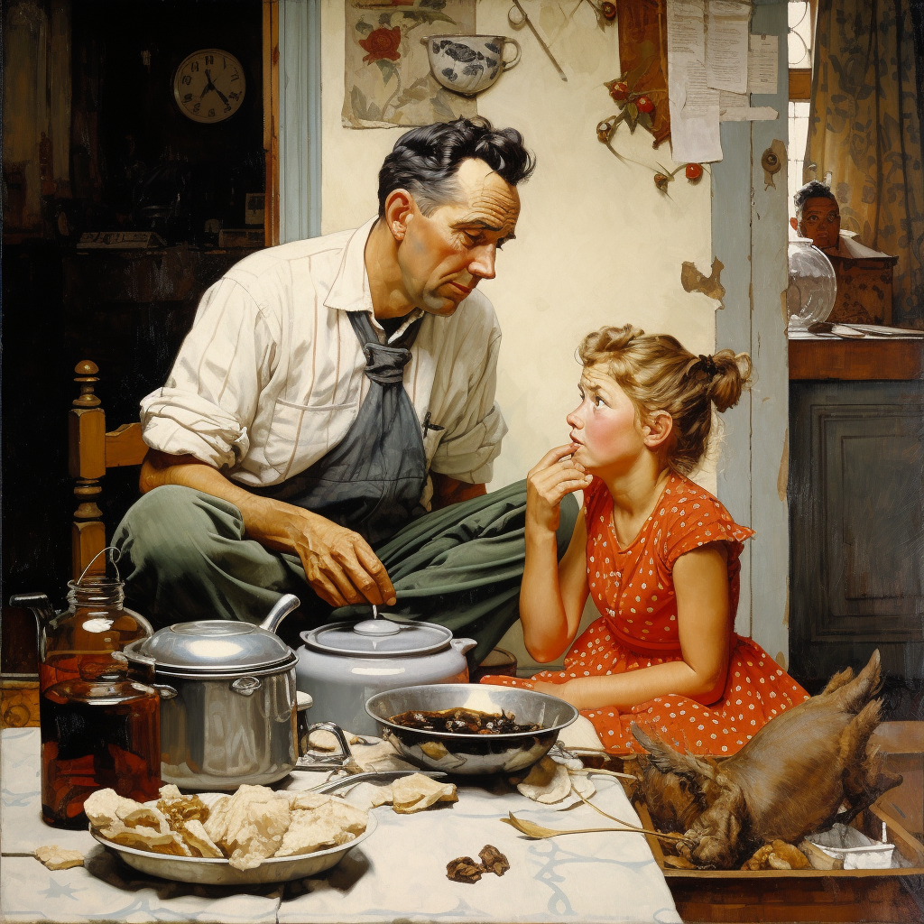 Home Scene Norman Rockwell