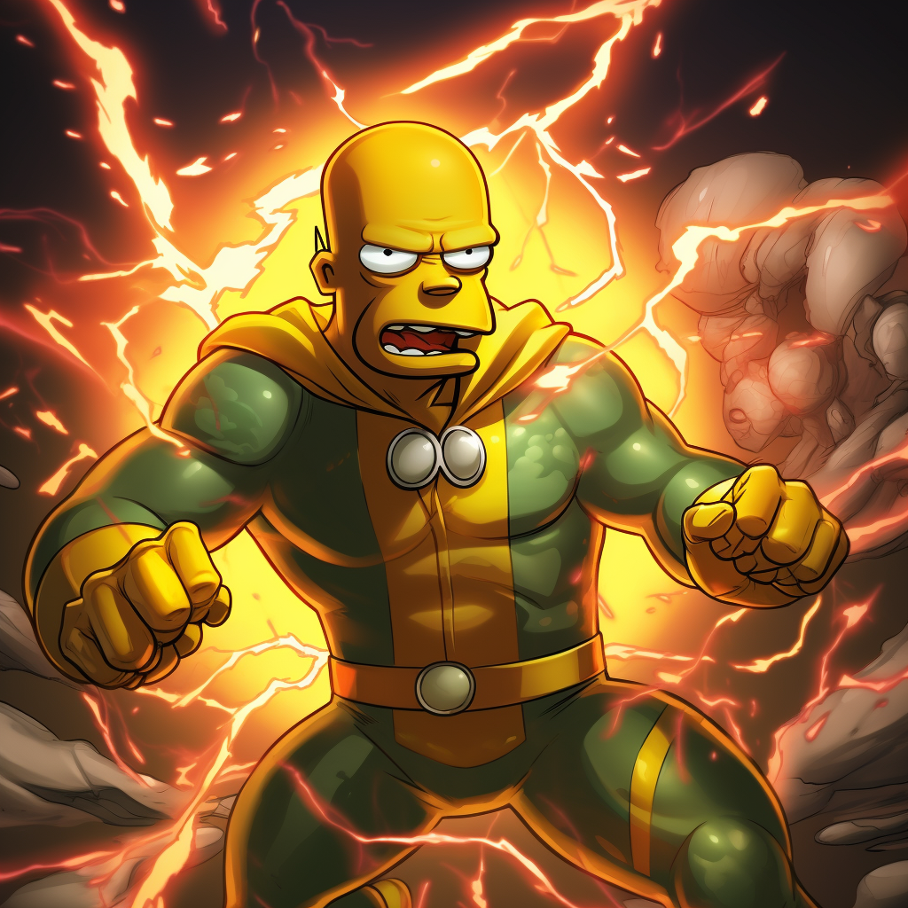 Homer Simpson as Marvel Superhero