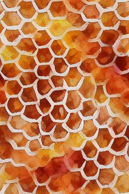 Abstract honeycomb pattern on Thanks Giving