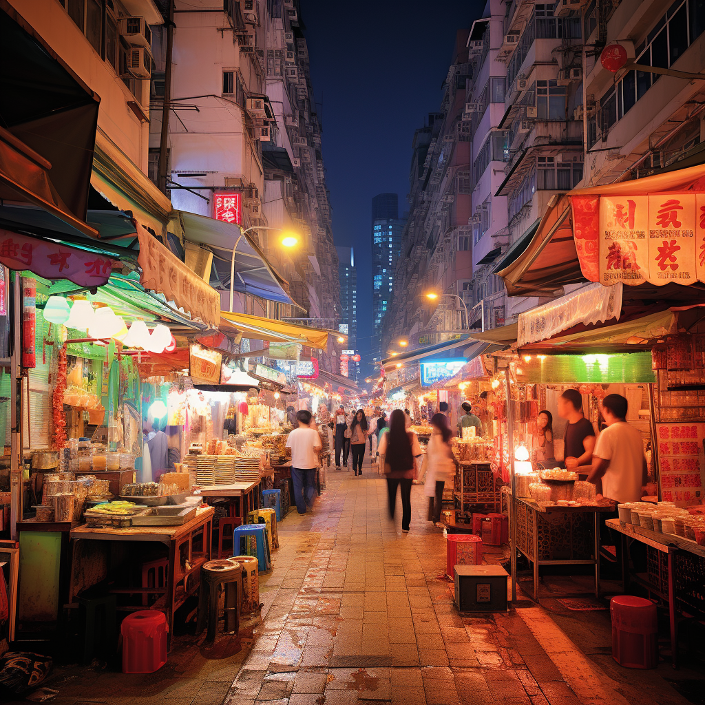 Delicious Hong Kong coconut cake at the market