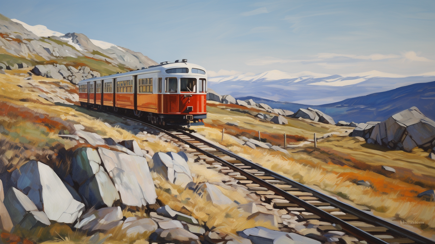 Edward Hopper painting of scenic railway  ?️